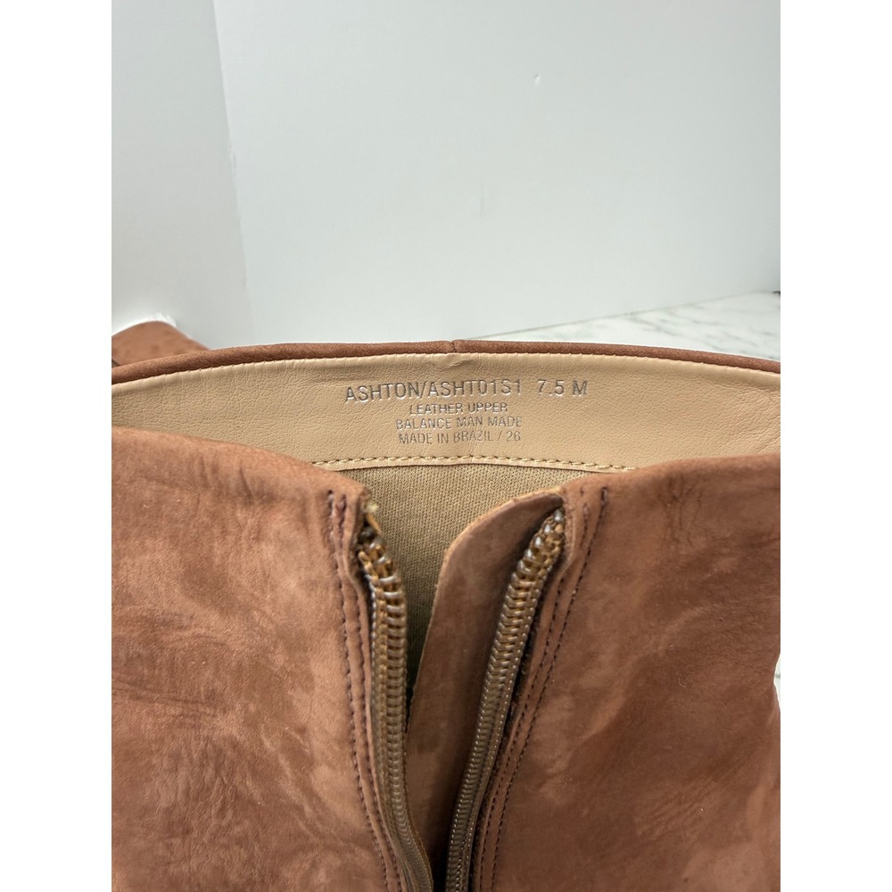 Steve Madden Ashton Leather Stiletto Heeled Booties Taupe Sz 7.5 - Picture 6 of 7